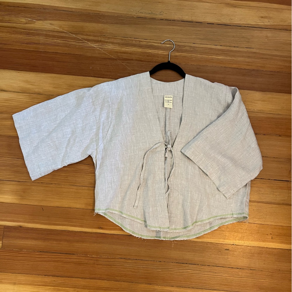 Anna Jean Kos Linen Cirrus Blouse